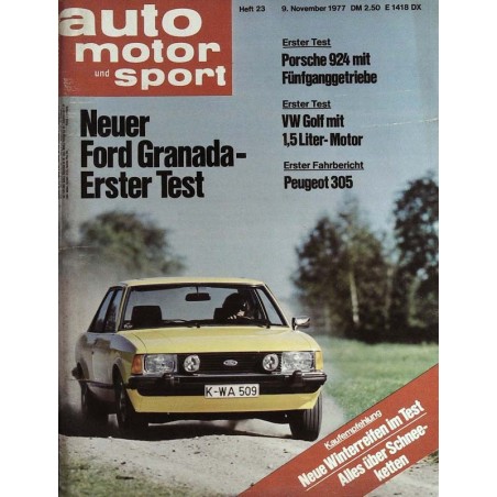 auto motor & sport Heft 23 / 9 November 1977 - Ford Granada