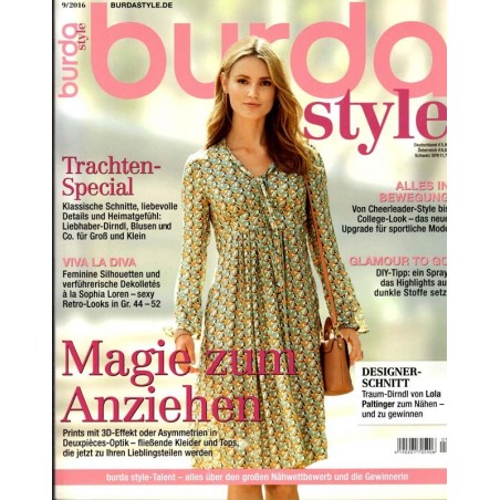 burda Moden 9/September 2016 - Magie zum Anziehen