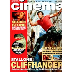 CINEMA 8/93 August 1993 - Stallone Cliffhanger