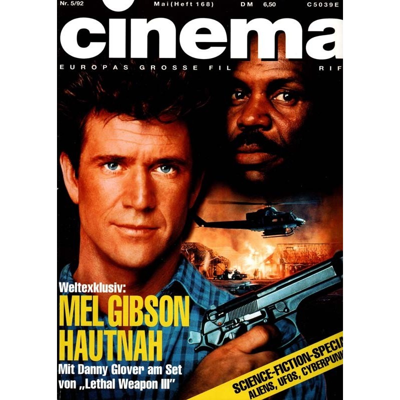 CINEMA 5/92 Mai 1992 - Mel Gibson hautnah