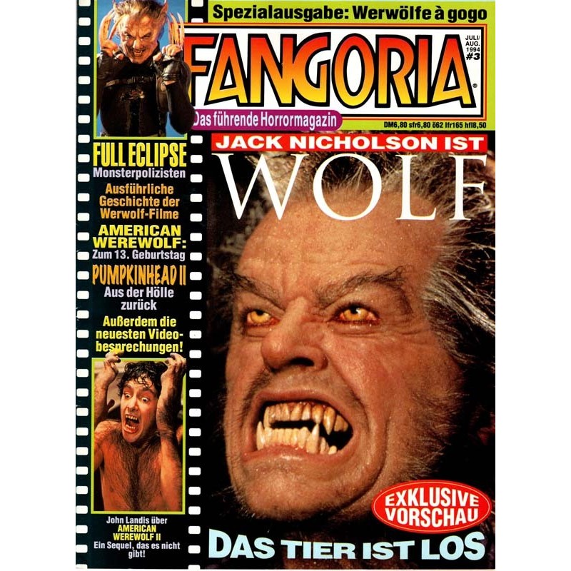 Fangoria Nr.3/94 Juli/August 1994 - Wolf, das Tier ist los!