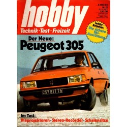 Hobby Nr.23 / 2 November 1977 - Der neue Peugeot 305