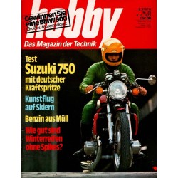 Hobby Nr.25 / 5 Dezember 1973 - Suzuki 750