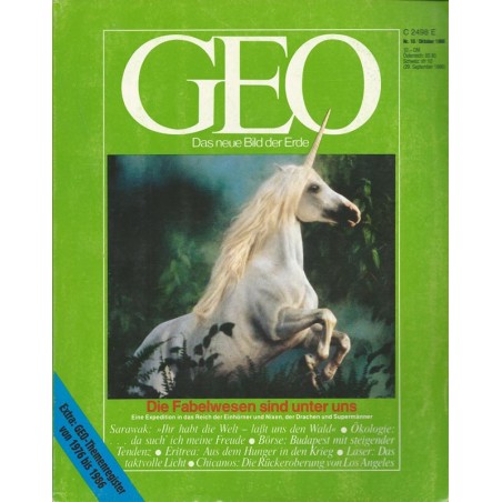 Geo Nr. 10 / Oktober 1986 - Die Fabelwesen sind unter uns