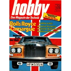 Hobby Nr.12 / 4 Juni 1975 - Rolls Royce Camargue