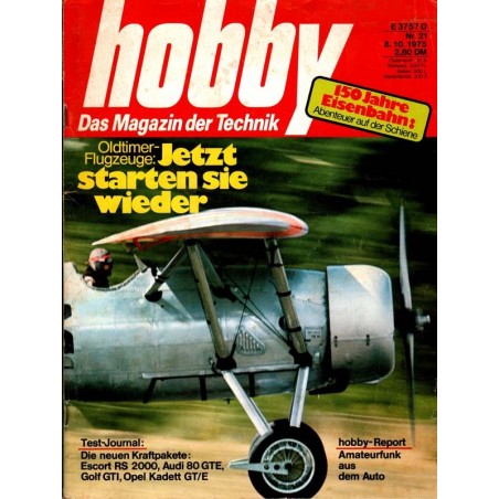 Hobby Nr.21 / 8 Oktober 1975 - Oldtimer Flugzeuge