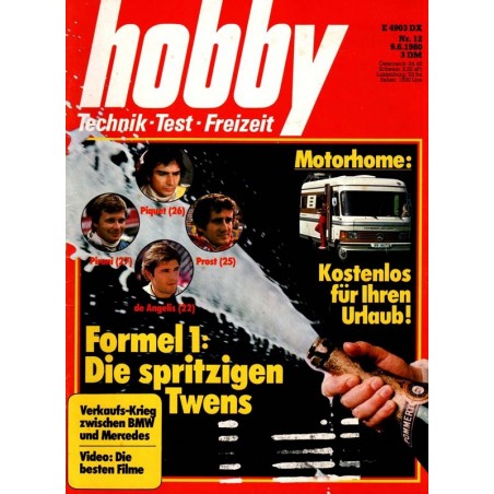 Hobby Nr.12 / 9 Juni 1980 - Formel 1