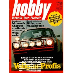 Hobby Nr.11 / 16 Mai 1978 - Vollgas Profis