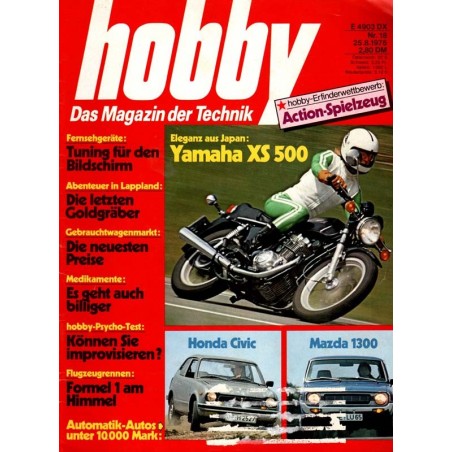 Hobby Nr.18 / 25 August 1976 - Yamaha XS 500