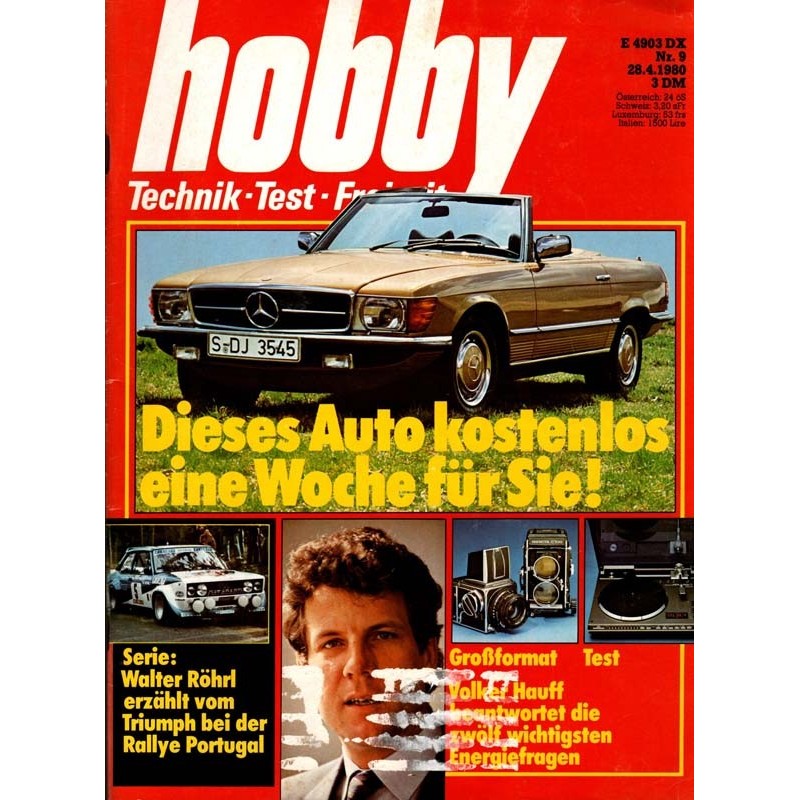 Hobby Nr.9 / 28 April 1980 - Mercedes kostenlos