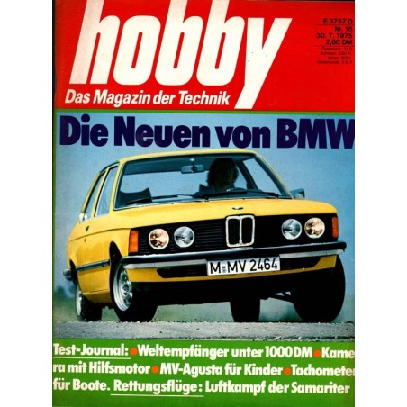 Hobby Nr.16 / 30 Juli 1975 - Die neuen von BMW