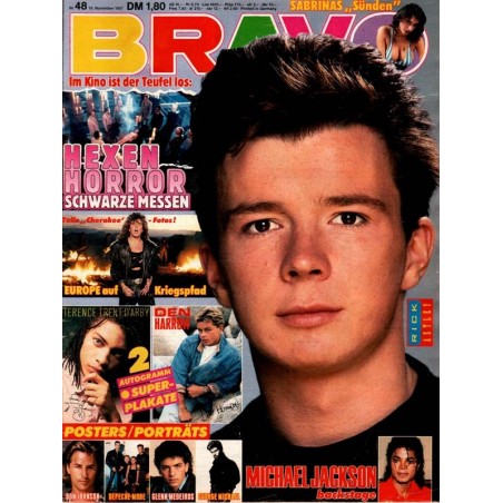 BRAVO Nr.48 / 19 November 1987 - Rick Astley