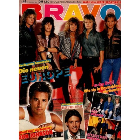 BRAVO Nr.49 / 27 November 1986 - Die neuen Europe