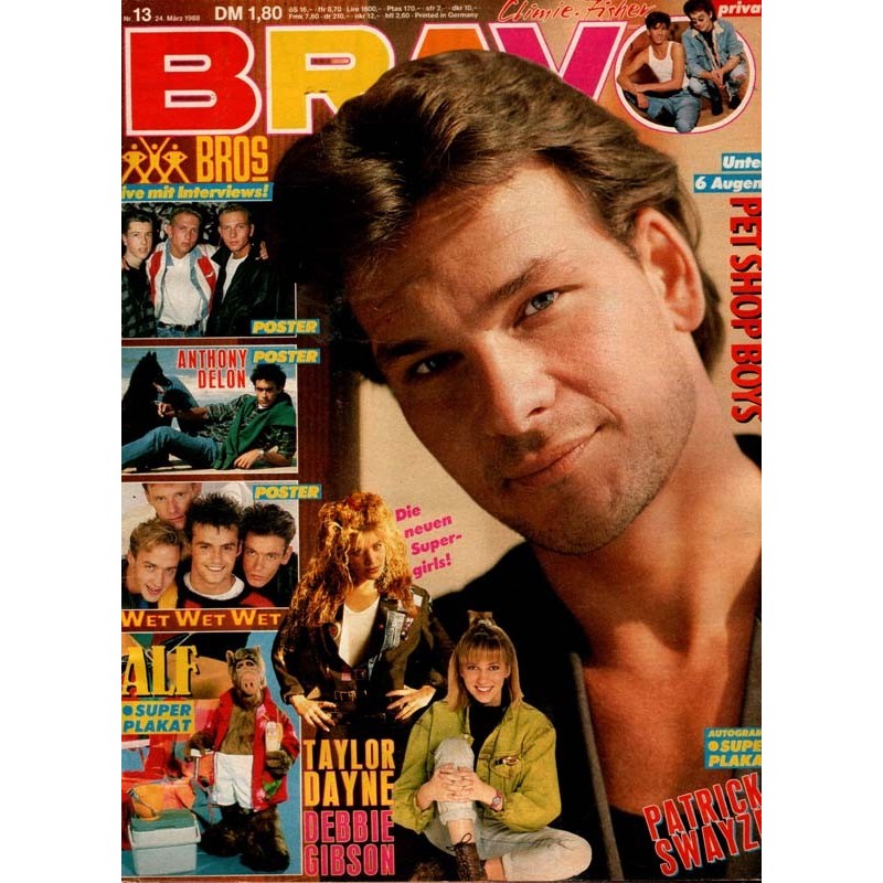 BRAVO Nr.13 / 24 März 1988 - Patrick Swayze