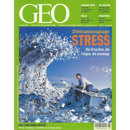 Geo Nr. 3 / März 2002 - Zivilisationsplage Stress