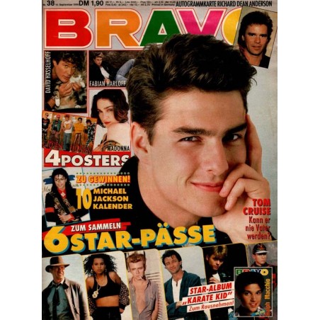 BRAVO Nr.38 / 14 September 1989 - Tom Cruise
