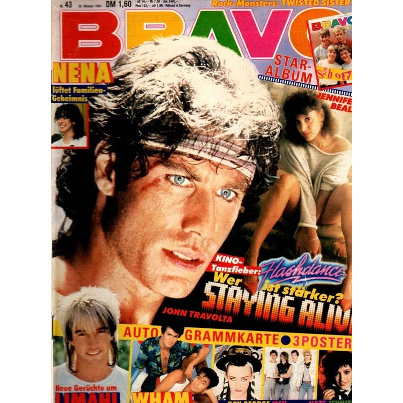 BRAVO Nr.43 / 20 Oktober 1983 - John Travolta Tanzfieber