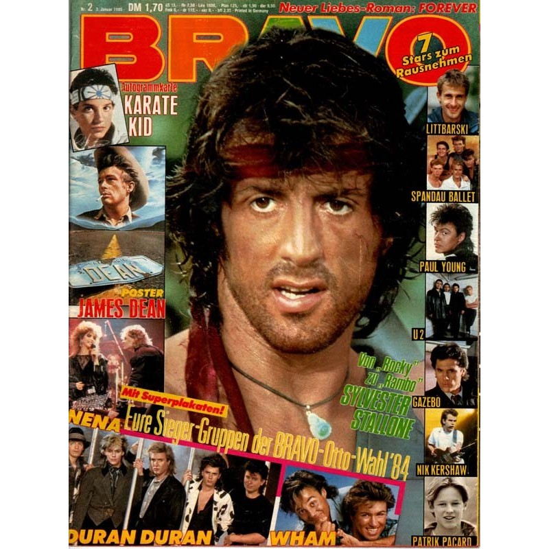 BRAVO Nr.2 / 3 Januar 1985 - Rambo Sylvester Stallone