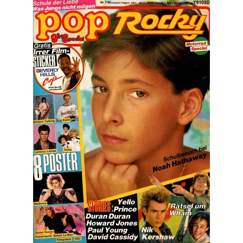 pop Rocky Nr.7 / 1985 - Schulbesuch bei Noah Hathaway