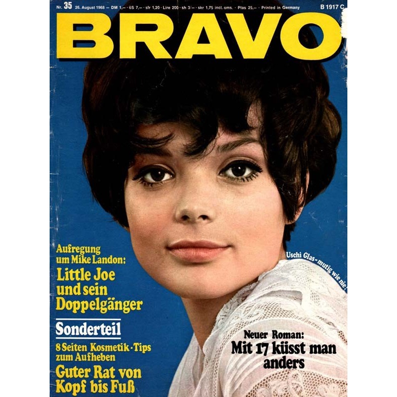 BRAVO Nr.35 / 26 August 1968 - Uschi Glas mutig wie nie!