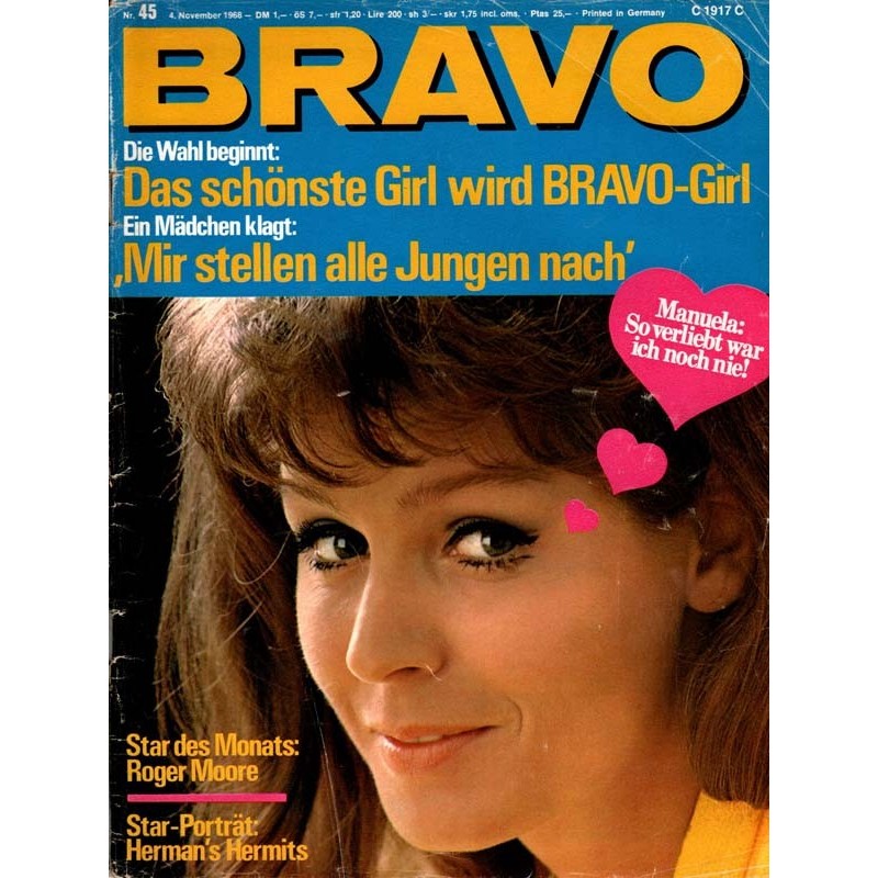 BRAVO Nr.45 / 4 November 1968 - Manuela verliebt