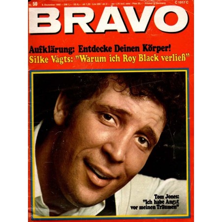 BRAVO Nr.50 / 9 Dezember 1968 - Tom Jones