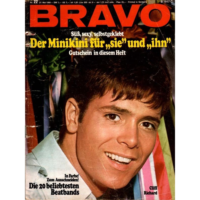 BRAVO Nr.22 / 27 Mai 1968 - Cliff Richards