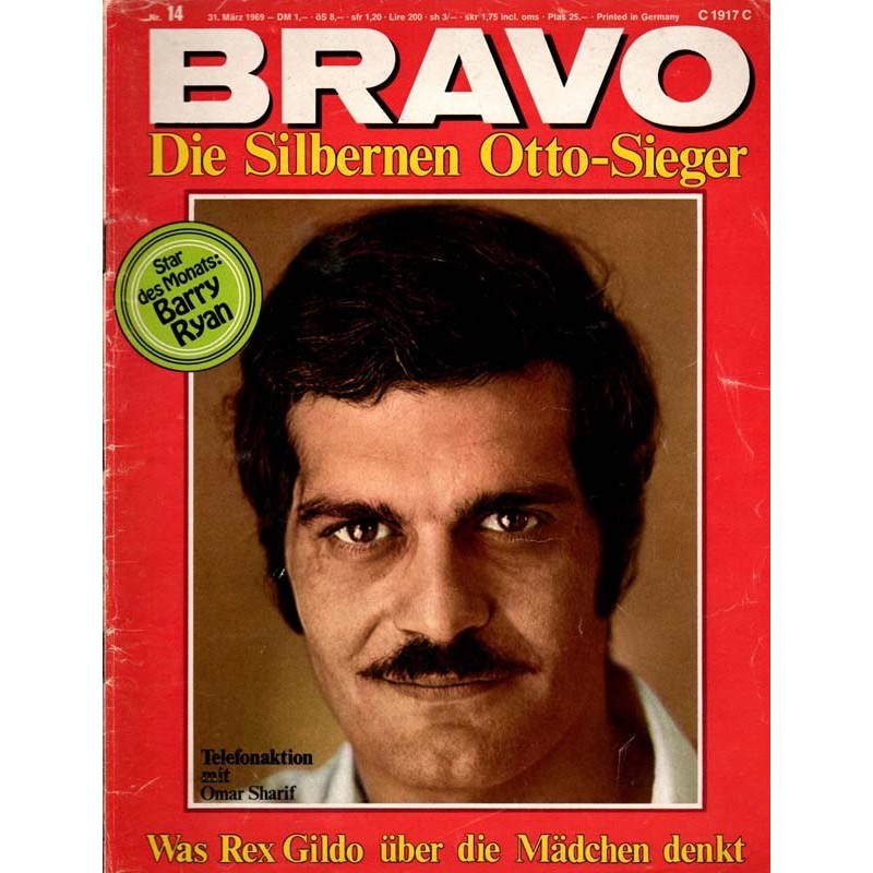 BRAVO Nr.14 / 31 März 1969 - Omar Sharif