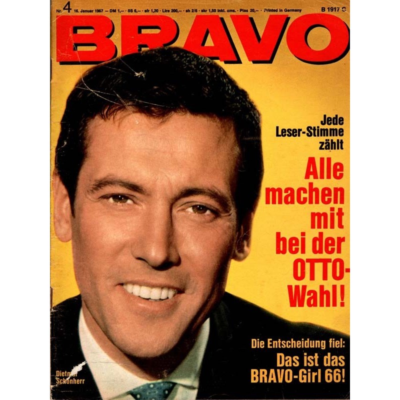 BRAVO Nr.4 / 16 Januar 1967 - Dietmar Schönherr