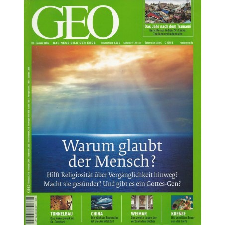 Geo Nr. 1 / Januar 2006 - Warum glaubt der Mensch?