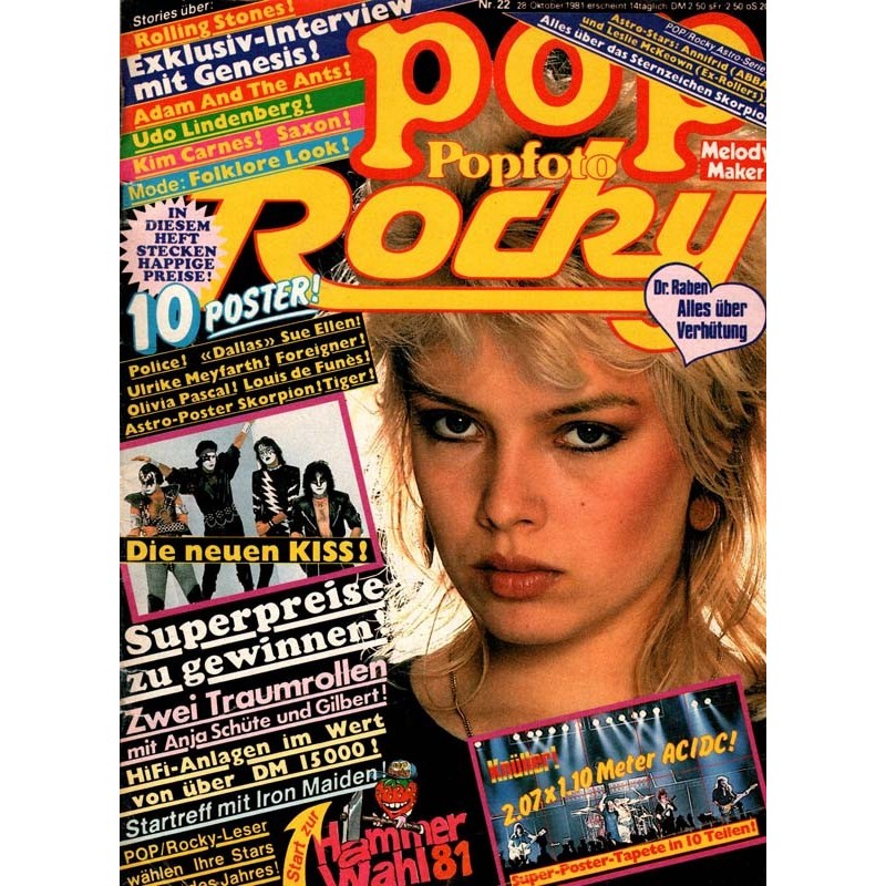 pop Rocky Nr.22 / 28 Oktober 1981 - Kim Wilde