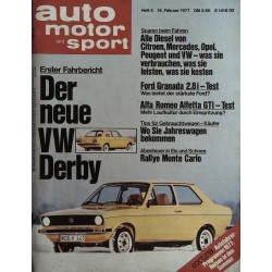 auto motor & sport Heft 4 / 16 Februar 1977 - VW Derby