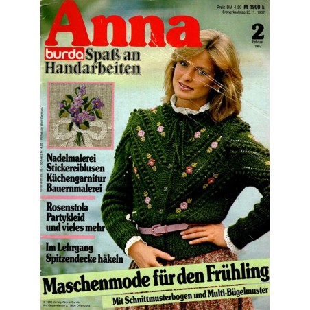 Anna burda Spaß an Handarbeiten 2/Februar 1982 - Maschenmode