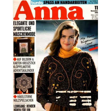 Anna burda Spaß an Handarbeiten 11/November 1990 - Elegant