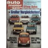 auto motor & sport Heft 11 / 23 Mai 1970 - Großer Vergleichstest