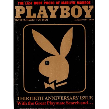 Playboy USA Nr.1 / Januar 1984 - Penny Baker & Rabbit