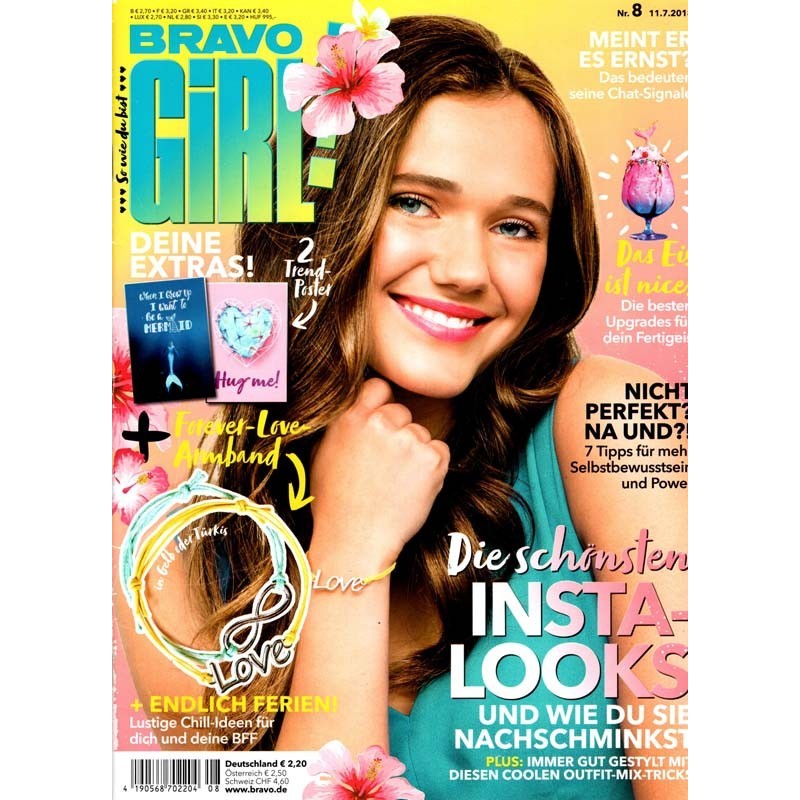 Bravo Girl Nr.8 / 11.7.2018 - Die schönsten Insta-Looks