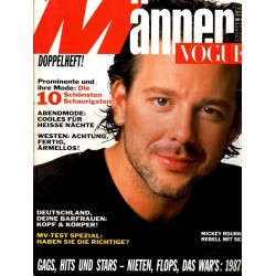 Männer Vogue 11-12/Nov.-Dez.1987 - Mickey Rourke