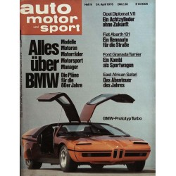 auto motor & sport Heft 9 / 24 April 1976 - BMW Prototyp Turbo