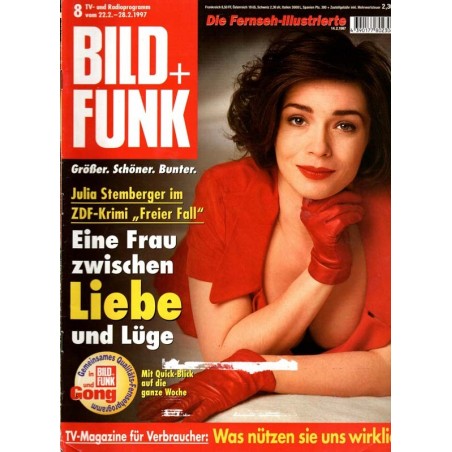 Bild und Funk Nr. 8 / 22 bis 28 Febr. 1997 - Julia Stemberger