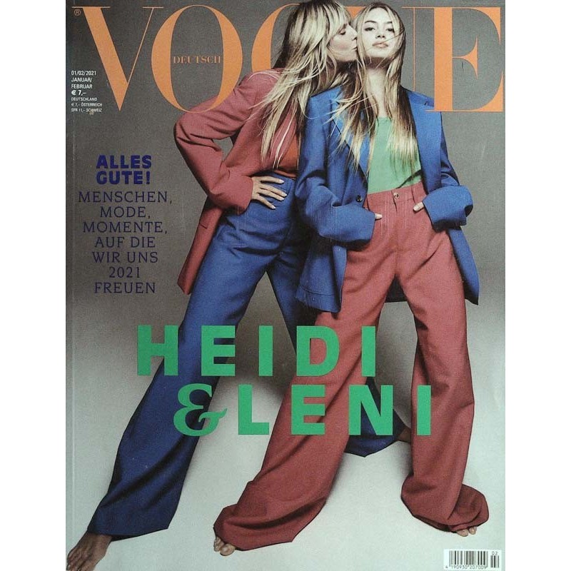 Vogue 1/2/Januar-Februar 2021 - Heidi und Leni Klum Zeitschrift