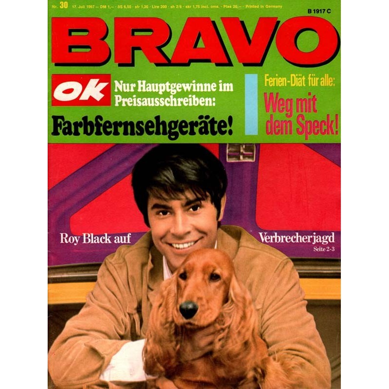 BRAVO OK Nr.30 / 17 Juli 1967 - Roy Black
