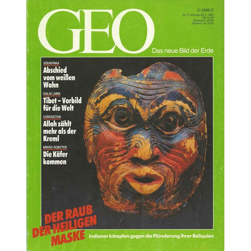 Geo Nr. 5 / Mai 1991 - Der Raub der heiligen Maske