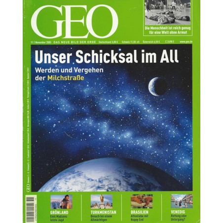 Geo Nr. 11 / November 2005 - Unser Schicksal im All