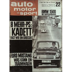 auto motor & sport Heft 22 / 2 November 1963 - Opel Kadett