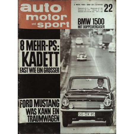 auto motor & sport Heft 22 / 2 November 1963 - Opel Kadett