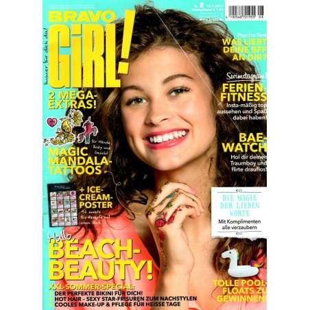 Bravo Girl Nr.8 / 12.7.2017 - Hallo Beach-Beauty!