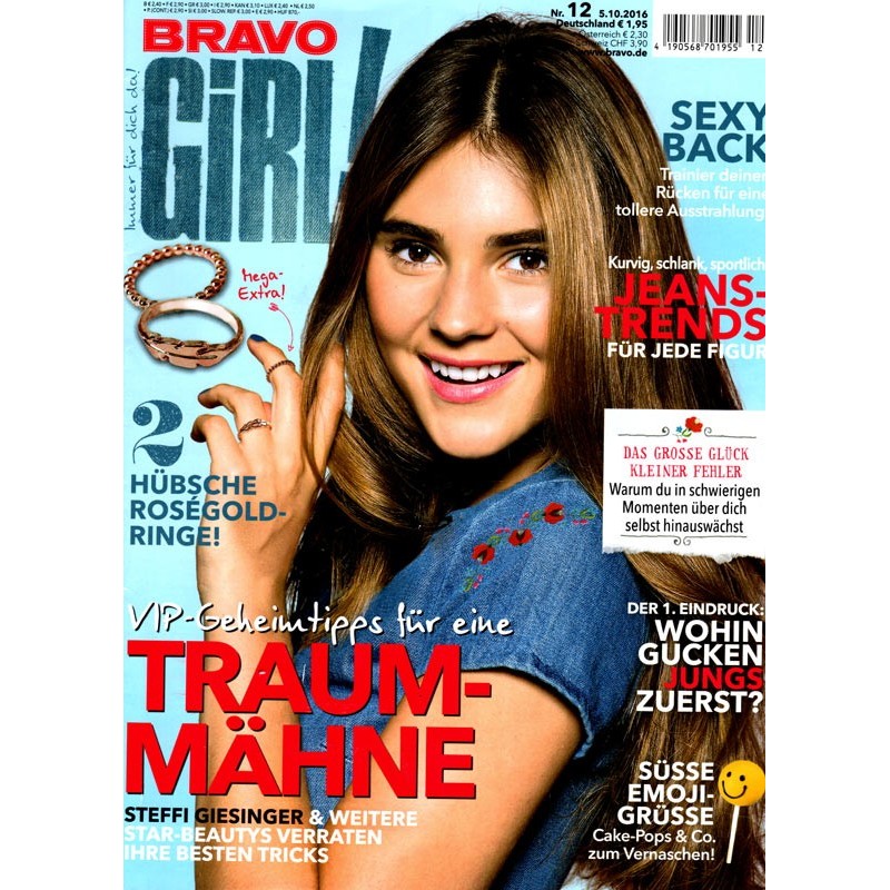 Bravo Girl Nr.12 / 5.10.2016 - Traum Mähne