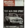 auto motor & sport Heft 1 / 12 Januar 1963 - Alfa 2600 Sprint