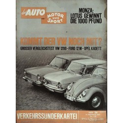 auto motor & sport Heft 26 / 22 Dezember 1962 - Vergleichstest